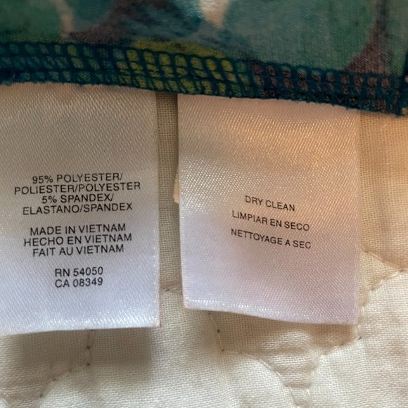 Watercolor print mock-wrap dress - Picture 8 of 8